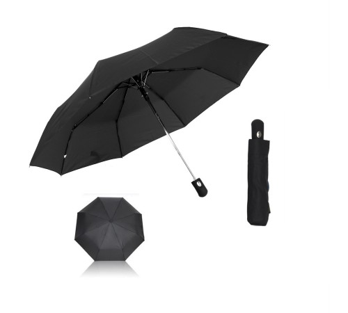 toptan-xml-dropshipping-Tam Otomatik 8 Telli Siyah şemsiye