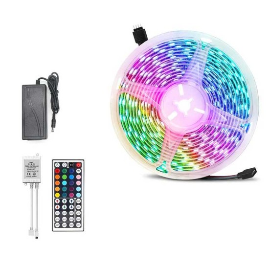 toptan-xml-dropshipping-3 Çipli Led Strip WN-1144 5050 Smd Type RGB Kumandalı 5 Metre Şerit Led