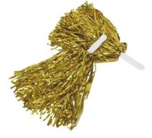 1 Çift Altın Renk Gösteri Ponponu