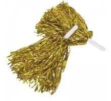 1 Çift Altın Renk Gösteri Ponponu