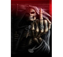 5D Elmas Boyama 3 Farklı Resim Değişenli Halloween İskelet Tablosu 30x40 cm