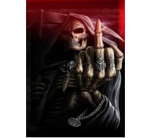 5D Elmas Boyama 3 Farklı Resim Değişenli Halloween İskelet Tablosu 30x40 cm