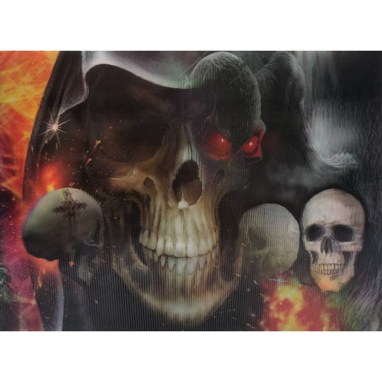 toptan-xml-dropshipping-5D Elmas Boyama 3 Farklı Resim Değişenli Kafatası İskelet Tablosu 30x40 cm