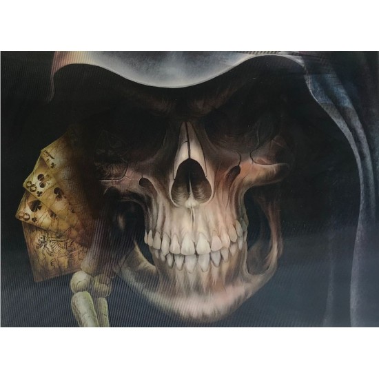toptan-xml-dropshipping-5D Elmas Boyama 3 Farklı Resim Değişenli Kurukafa Kafatası Tablosu 30x40 cm