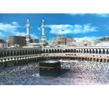 5D Elmas Boyama Ekstra Çözünürlüğe Sahip Kabe Resmi Mekke Tablosu 40x60 cm