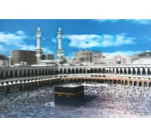 5D Elmas Boyama Ekstra Çözünürlüğe Sahip Kabe Resmi Mekke Tablosu 40x60 cm