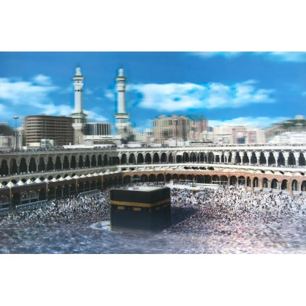 toptan-xml-dropshipping-5D Elmas Boyama Ekstra Çözünürlüğe Sahip Kabe Resmi Mekke Tablosu 40x60 cm