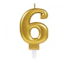 6 Rakam Mum Gold Renk