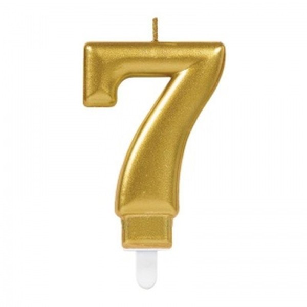 7 Rakam Mum Gold Renk