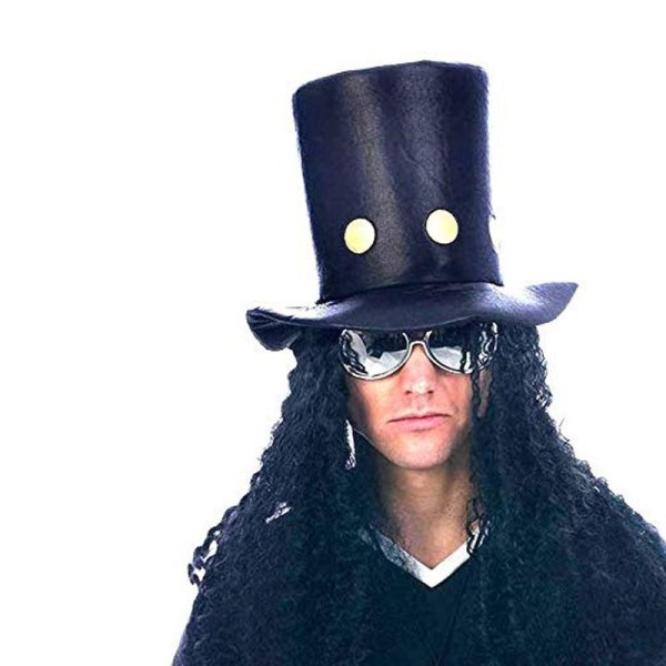 toptan-xml-dropshipping-80 li Yıllar Hard Rock Guns N Roses Slash Şapkası Saçlı