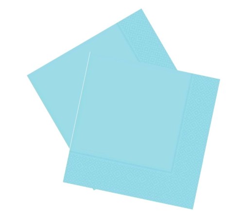 toptan-xml-dropshipping-Açık Mavi Çift Katlı Kağıt Peçete 20 Ade