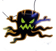 Ağaç Kütüğü Şekilli Halloween Flama Afiş Banner 2 Metre