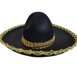 Altın Şeritli Çocuk Meksika Şapkası
