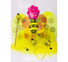 Arı Kostümü - Arı Kostüm Seti - Etekli Arı Kostümü 4 Parça