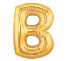 B Harf Folyo Balon Altın Renk  40 inç