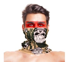 Baf Bandana Askeri Yeşil Kafatası Maske