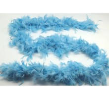 Bebek Mavisi Kabarık Tüylü Otriş Boa Dekorasyon Tüy 180 cm