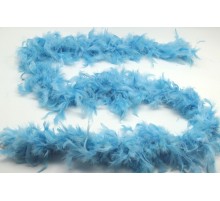 Bebek Mavisi Kabarık Tüylü Otriş Boa Dekorasyon Tüy 180 cm