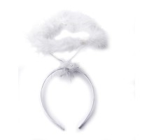 Beyaz Otrişli Tüylü Esnek Yapı Melek Haresi Melek Tacı