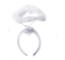 Beyaz Otrişli Tüylü Esnek Yapı Melek Haresi Melek Tacı