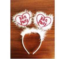 Beyaz Renk Bekarlığa Veda Partisi Hen Party Taç