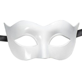 Beyaz Renk İp Aparatlı Plastik Parti Maskesi