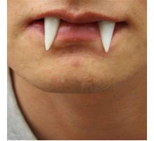 Beyaz Renk Takma Vampir Dişi Korku Dişleri 2 li