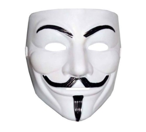 toptan-xml-dropshipping-Beyaz Renk V For Vendetta Maskesi Yerli Üretim