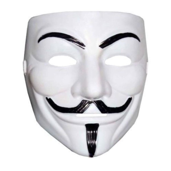 toptan-xml-dropshipping-Beyaz Renk V For Vendetta Maskesi Yerli Üretim