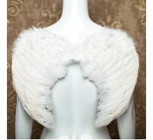 Beyaz Renkli Orta Boy Çocuk Melek Kanadı 50x35 cm