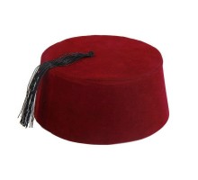 Bordo Renk Osmanlı Fesi Yöresel Folklor Fesi Şapkası 1 No 1 Yaş Bebek