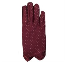 Bordo Renk Puanlı Çocuk Eldiveni