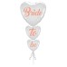 toptan-xml-dropshipping-Bride To Be Buket Seti Folyo Balon 3lü Rose Gold Renk 100 cm