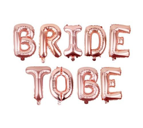 toptan-xml-dropshipping-Bride To Be Yazılı Folyo Balon Rose Gold Renk 35 cm