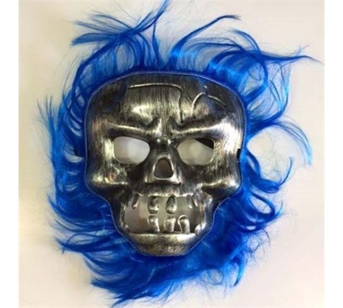 toptan-xml-dropshipping-Cadılar Bayramı Lacivert Saçlı Maske