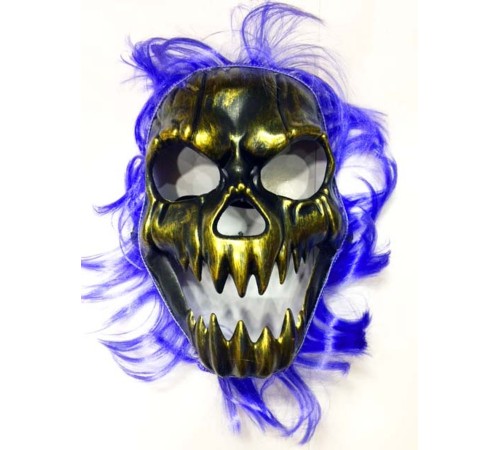 toptan-xml-dropshipping-Cadılar Bayramı Mavi Saçlı Maske