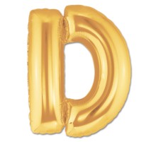 D Harf Folyo Balon Altın Renk  40 inç