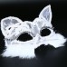 toptan-xml-dropshipping-Dantelli Kedi Maskesi Beyaz Renk Yetişkin