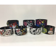 Deri Bileklik bayan-erkek uyumlu karışık renk 1.adet