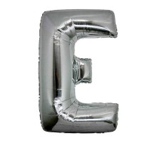 E Harf Folyo Balon Gümüş Renk  40 inç