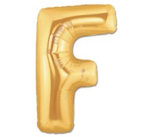 F Harf Folyo Balon Altın Renk  40 inç