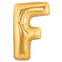 F Harf Folyo Balon Altın Renk  40 inç