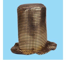 Fedoras Şapkası Show Şapkası sarı pullu