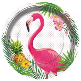 Flamingo Temalı Parti Tabağı 8 Adet