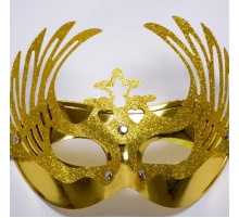 Geyik Model Altın Renk Venedik Yılbaşı Parti Maskesi