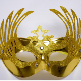 Geyik Model Altın Renk Venedik Yılbaşı Parti Maskesi