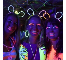 Glow Taç Fosforlu Taç Karışık Renk 12 Adet