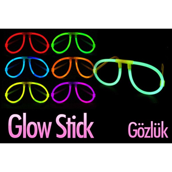 toptan-xml-dropshipping-Glowstick Karanlıkta Yanan Parti Gözlüğü 12 Adet