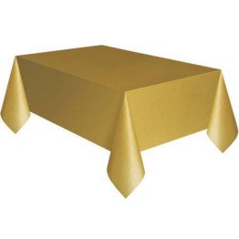 Gold Renk Plastik Masa Örtüsü 120X180 cm
