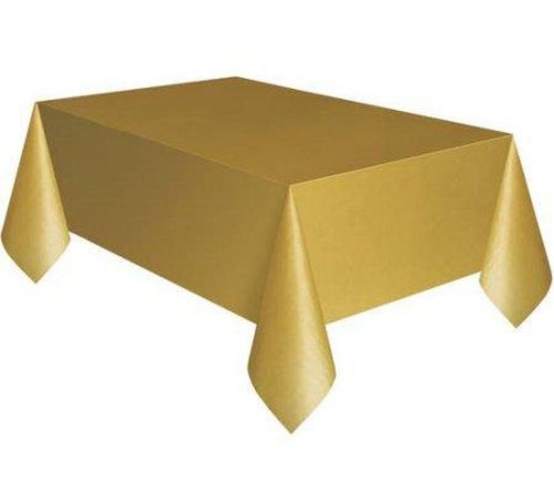 toptan-xml-dropshipping-Gold Renk Plastik Masa Örtüsü 120X180 cm
